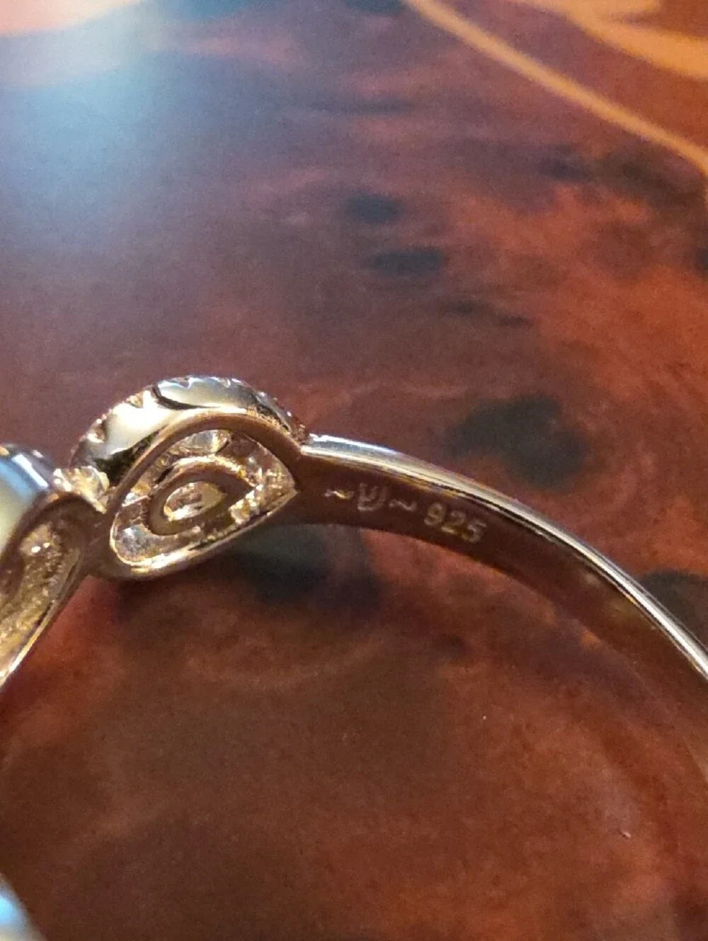 Bella Luce(R) Rhodium Over Silver And Eterno(TM) Rose Ring Size 10